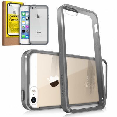 RINGKE Fusion skal till Apple iPhone 5/5S/SE (Grå)