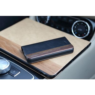 Rock Natural Woody Fodral till Apple iPhone 5/5S/SE (Svart)