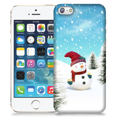 Skal till Apple iPhone 5/5S/SE - Snögubbe