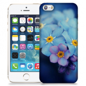 Skal till Apple iPhone 5/5S/SE - Blå blommor