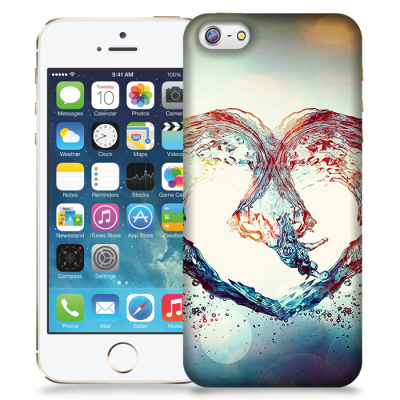 Skal till Apple iPhone 5/5S/SE - Hjärta - Vatten