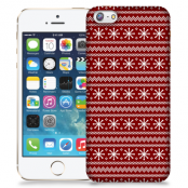 Skal till Apple iPhone 5/5S/SE - Juldekor - Röd/Vit