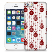 Skal till Apple iPhone 5/5S/SE - Juldekor - Vit/Röd