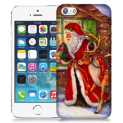 Skal till Apple iPhone 5/5S/SE - Jultomte och ren