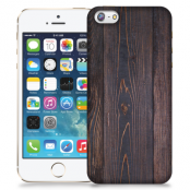 Skal till Apple iPhone 5/5S/SE - Mörkbetsat trä