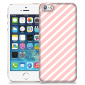 Skal till Apple iPhone 5/5S/SE - Stripes - Ljusrosa