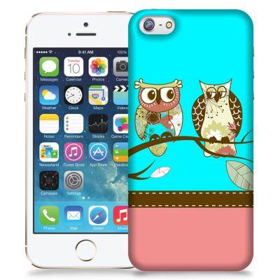 Skal till Apple iPhone 5/5S/SE - Ugglor i träd
