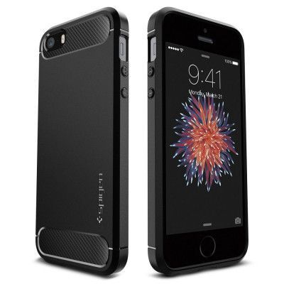 SPIGEN Rugged Armour iPhone 5S / Se Svart
