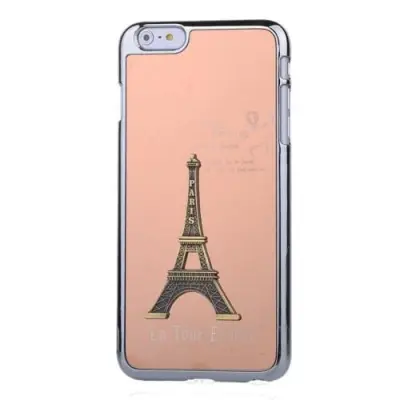 3D Metall Skal till Apple iPhone 6(S) Plus / 6S Plus - Eiffeltornet (RoseGold)