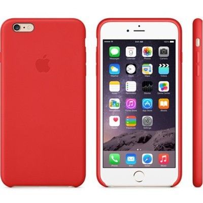 Apple Läderfodral (iPhone 6 Plus) - Röd