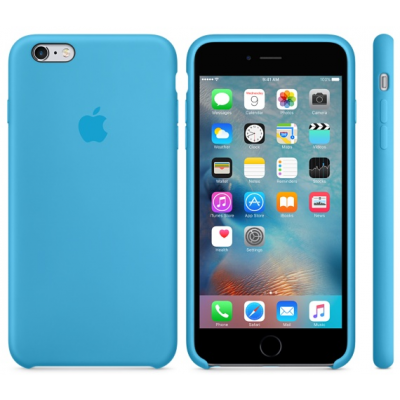 Apple Silikonskal (iPhone 6(S) Plus) - Blå
