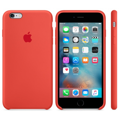 Apple Silikonskal (iPhone 6(S) Plus) - Orange