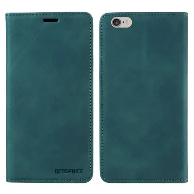 BETOPNICE 003 iPhone 6 Plus/7 Plus/8 Plus Plånboksfodral TPU+PU - Grön