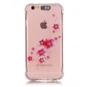 Blinkande Flexiskal till Apple iPhone 6(S) Plus - Rosa Blommor