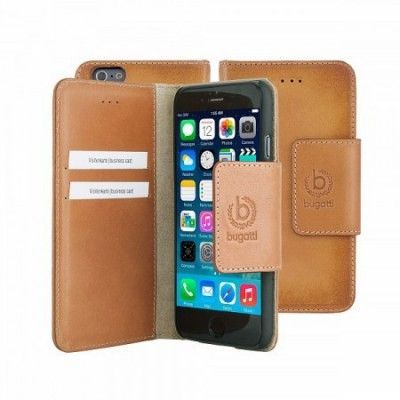 Bugatti - BookCover Amsterdam (iPhone 6(S) Plus) - Mörkbrun