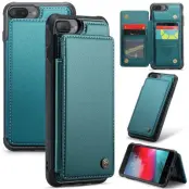 CASEME C22 Fodral för iPhone 6 Plus/7 Plus/8 Plus Grön