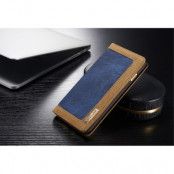 Caseme Canvas Plånboksfodral till iPhone 6(S) Plus - Blå