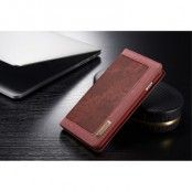 Caseme Canvas Plånboksfodral till iPhone 6(S) Plus - Röd