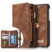 Caseme Retro Plånboksfodral av läder till iPhone 6(S) Plus - Coffee