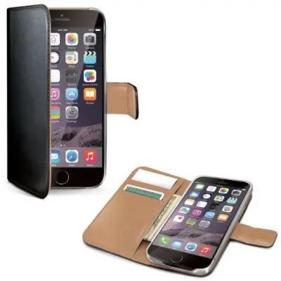 Celly Wallet Case (iPhone 6 Plus) - Svart