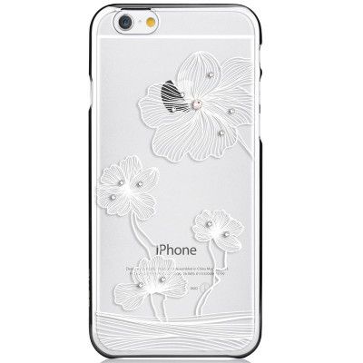 Comma BaksideSkal till Apple iPhone 6(S) Plus - Silver Blommor