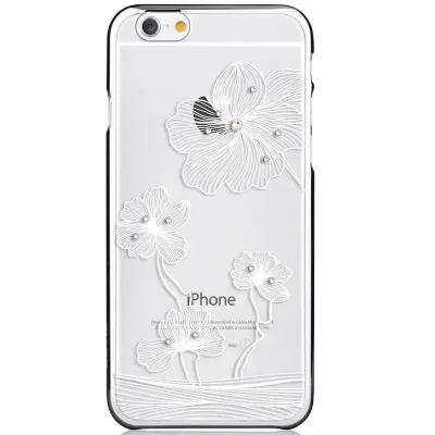 Comma BaksideSkal till Apple iPhone 6(S) Plus - Silver Blommor