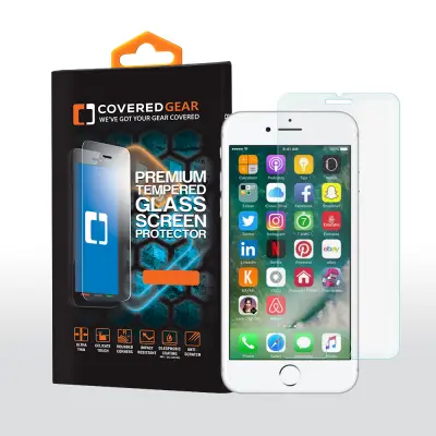 CoveredGear härdat glas skärmskydd till iPhone 6/7/8 Plus