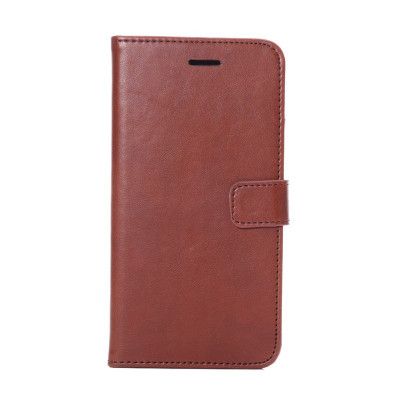 Crazy Horse Plånboksfodral till Apple iPhone 6(S) Plus - LjusBrun