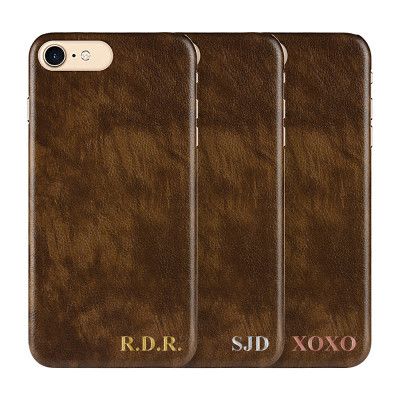 Designa själv - iPhone 6S Plus konstläder skal - BRUN