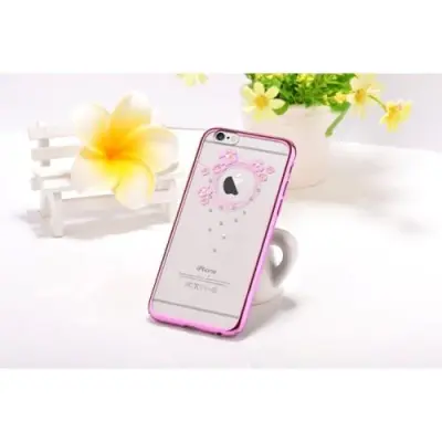 Devia Skal med Swarovski-Stenar till Apple iPhone 6(S) Plus - Garland Rosa