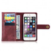 DG.MING Plånboksfodral till iPhone 6(S) Plus - VinRöd
