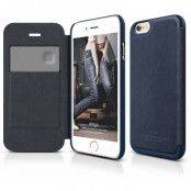 Elago Leather Flip Case (iPhone 6(S) Plus) - Svart
