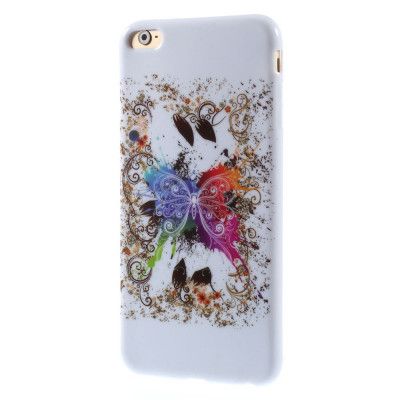 Flexicase Skal till Apple iPhone 6(S) Plus - Regnbåge Fjäril