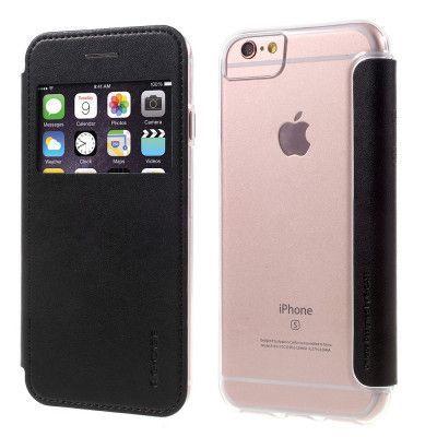 G-Case Mobilfodral med fönster till iPhone 7 Plus, iPhone 6(S) Plus - Svart