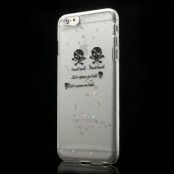 Glittery BaksideSkal till Apple iPhone 6(S) Plus - Skulls