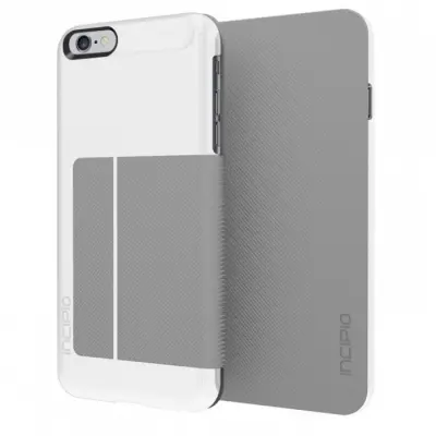 Incipio Folio Plånboksfodral till Apple iPhone 6(S) Plus (Vit-Grå)