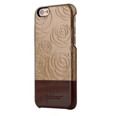 Kajsa 3D Rose Flower Skal till Apple iPhone 6(S) Plus / 6S Plus - Brun
