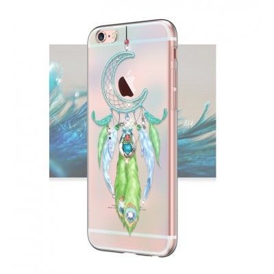 Kingxbar TPU Skal med Swarovski Stenar till iPhone 6(S) Plus - Drömfångare Grön