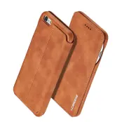LC.IMEEKE iPhone 6s Plus/6 Plus Retro Konstläder fodral - Brun