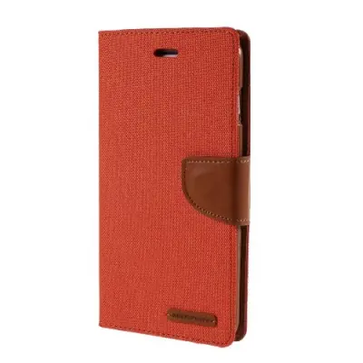 Mercury Canvas Diary Plånboksfodral till Apple iPhone 6(S) Plus - Orange