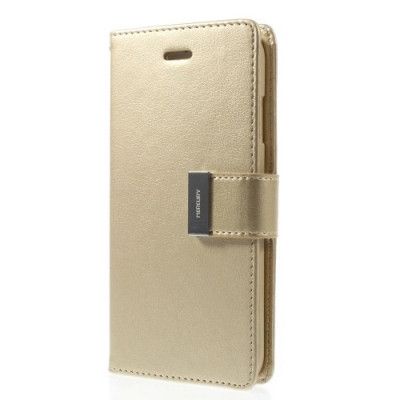 Mercury Rich Diary Plånboksfodral till Apple iPhone 6(S) Plus - Gold