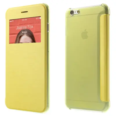 Mobilfodral med fönster till Apple iPhone 6(S) Plus - Gul