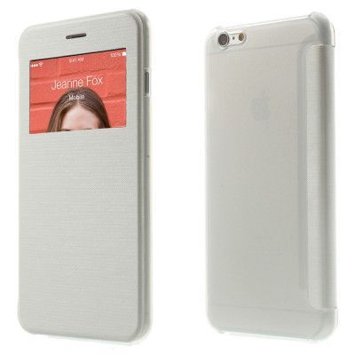 Mobilfodral med fönster till Apple iPhone 6(S) Plus - Vit
