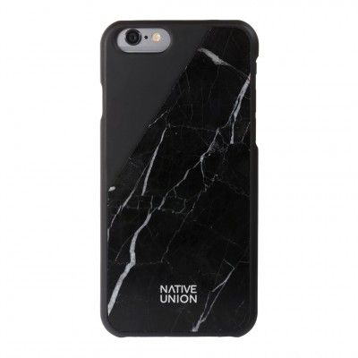 Native Union Clic Marble skal till Apple iPhone 6(S) Plus med äkta marmor, svart