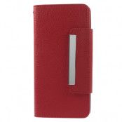 Plånboksfodral med avtagbart skal till Apple iPhone 6(S) Plus - Röd