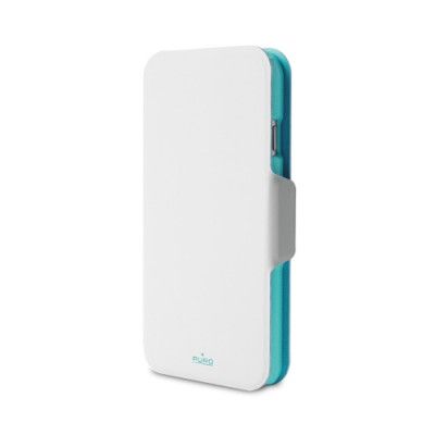 Puro Apple iPhone 6(S) Plus Eco-leather Bi-Color Wallet - Vit/Blå
