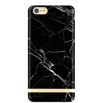 Richmond & Finch Glossy Marble (iPhone 6(S) Plus) - Svart/grön