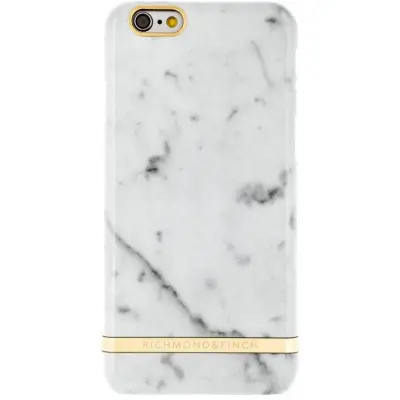 Richmond & Finch Glossy Marble (iPhone 6(S) Plus) - Vit/grå