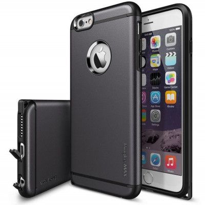 Ringke MAX Double Layer Armor Tough Skal till Apple iPhone 6(S) Plus - Gun Metal