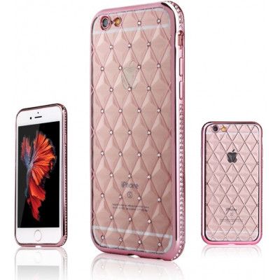 ShenGo Rhinestone Case (iPhone 6(S) Plus) - Rosa